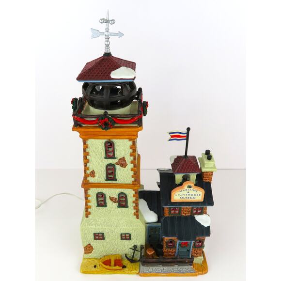 Lemax Maritime & Lighthouse Museum 2001 Porcelain Lighted House Plymouth Corners - Picture 2 of 16